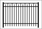 On Guard Ornamental Aluminum Fence Residential - Siskin