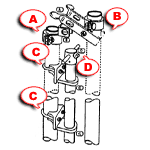 Industrial Drop Bar Assembly 