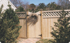 Lattice Top Wood Fence