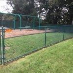 4' Green Chainlink Fence installation Academy Fence Company Verona New Jersey School Playground Basketball Court