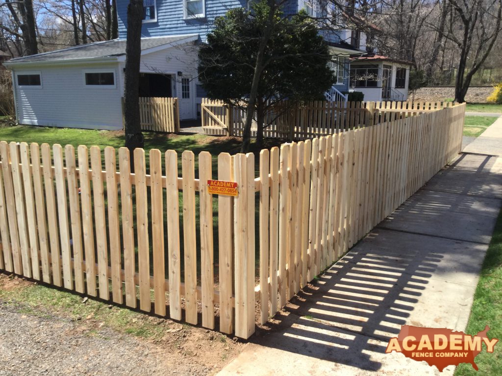 4' spaced picket wood fence Montclair NJ Essex