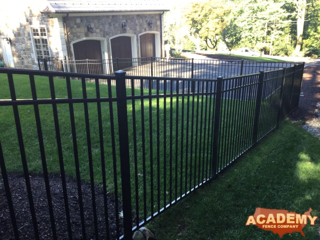 Aluminum Fence Pool Code 54in Decorative Ornamental Residential Estate Aluminum Fence Installation Academy Fence Company Essex Fells New Jersey