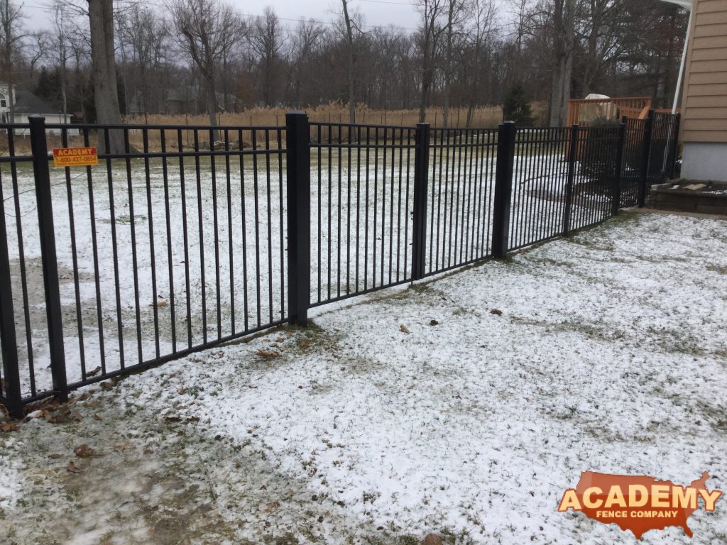 picture of an Aluminum Fence installed by Academy Fence in North Caldwell NJ