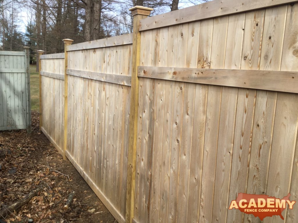 6 Foot Cedar Wood Privacy Fence installed by Academy Fence Company in Cedar Grove, NJ - Essex County