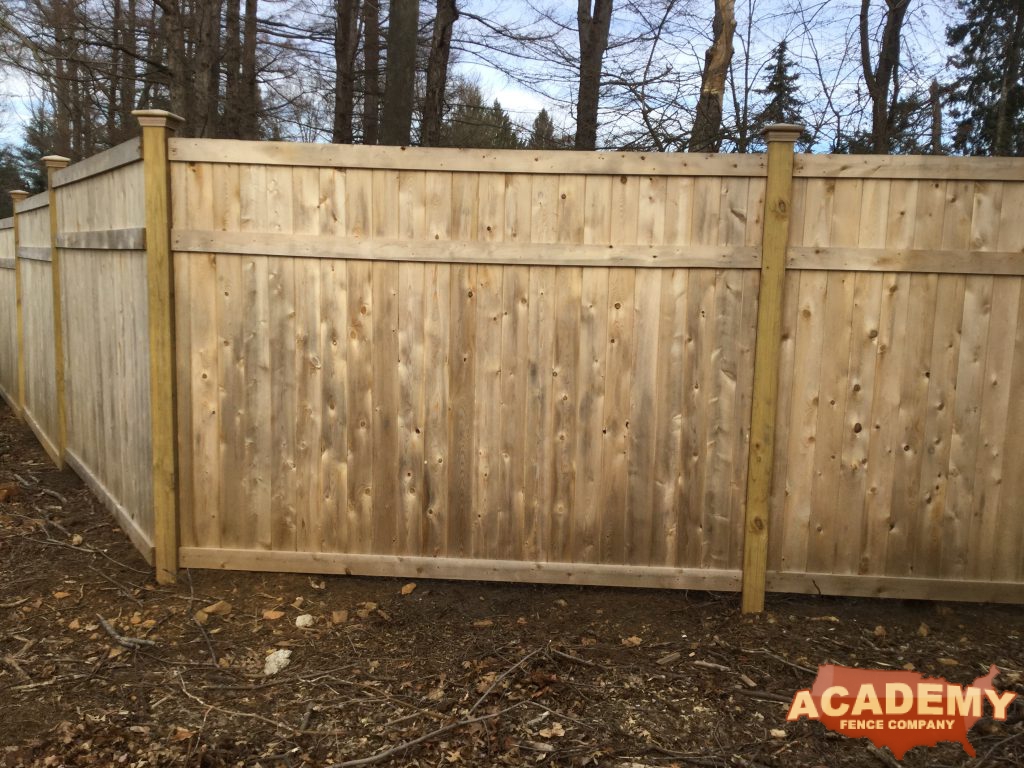 6 Foot Cedar Wood Privacy Fence installed by Academy Fence Company in Essex Fells, NJ - Essex County