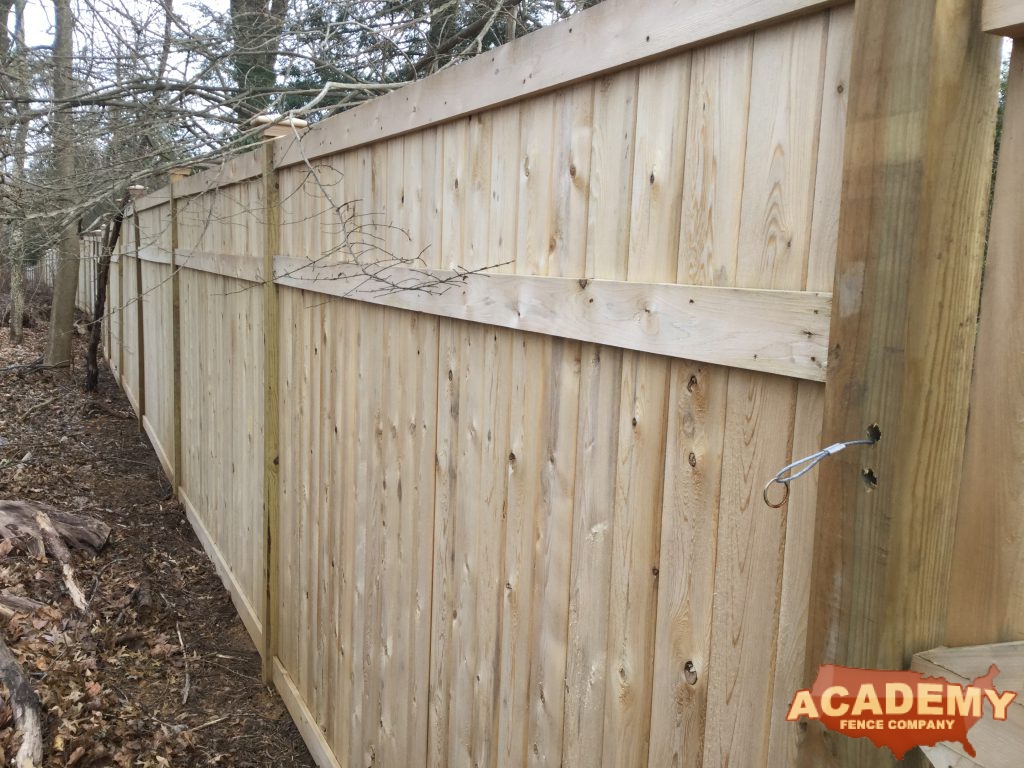 6 Foot Cedar Wood Privacy Fence installed by Academy Fence Company in Millburn, NJ - Essex County