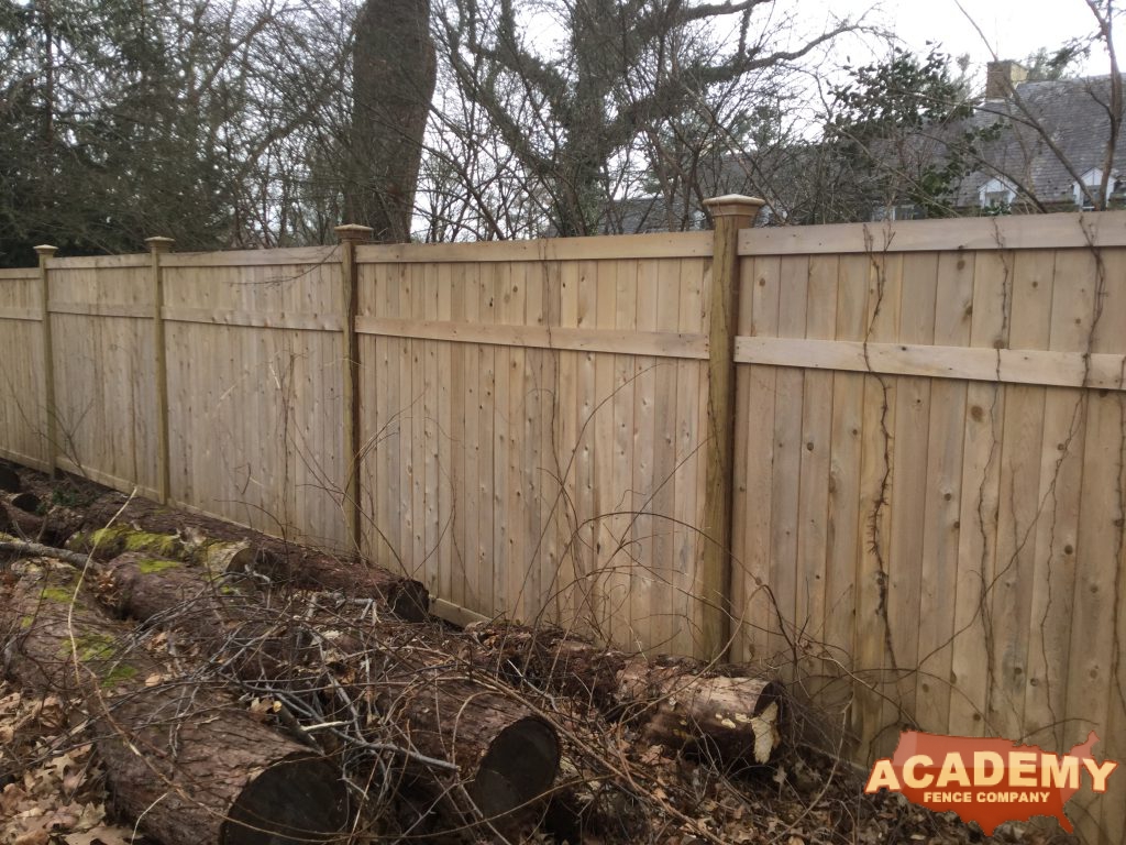 6 Foot Cedar Wood Privacy Fence installed by Academy Fence Company in North Caldwell, NJ - Essex County