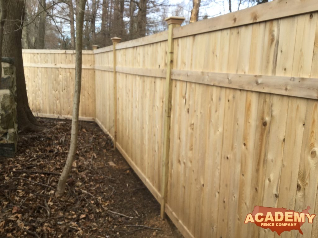 6 Foot Cedar Wood Privacy Fence installed by Academy Fence Company in Orange, NJ - Essex County