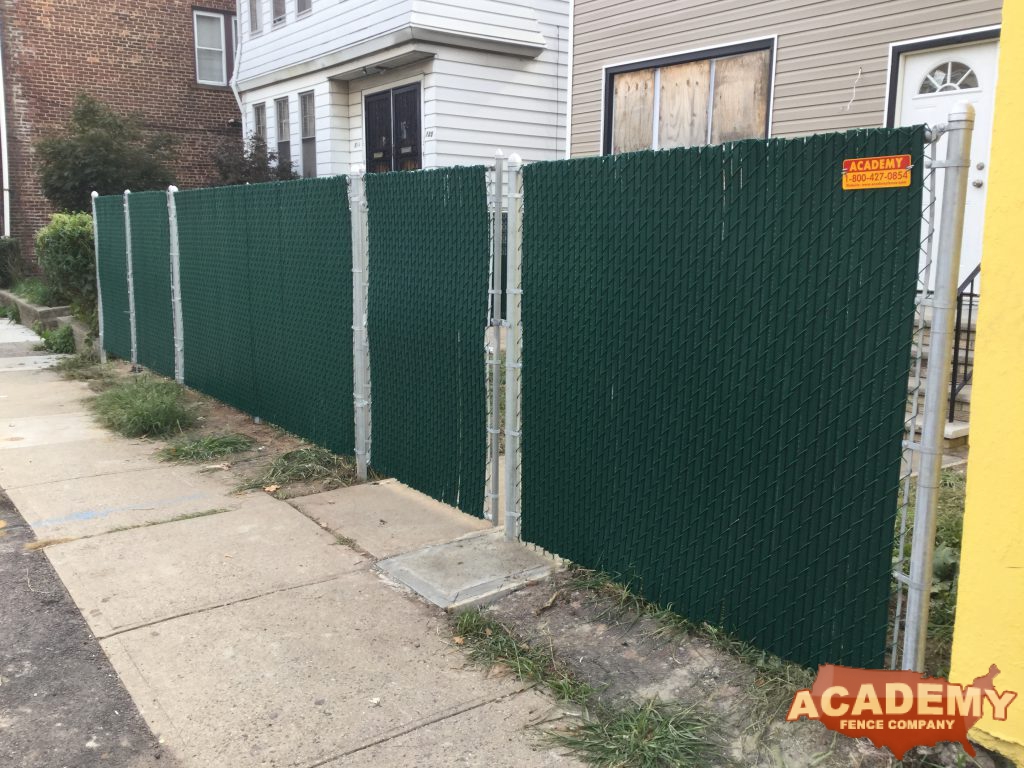 Vinyl Chainlink Fence Installation Academy Fence Company East Orange New Jersey