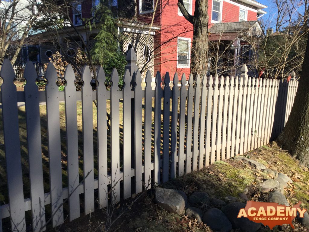 Cedar Wood Spaced French Gothic Picket Glen Ridge NJ wood fence installation essex county