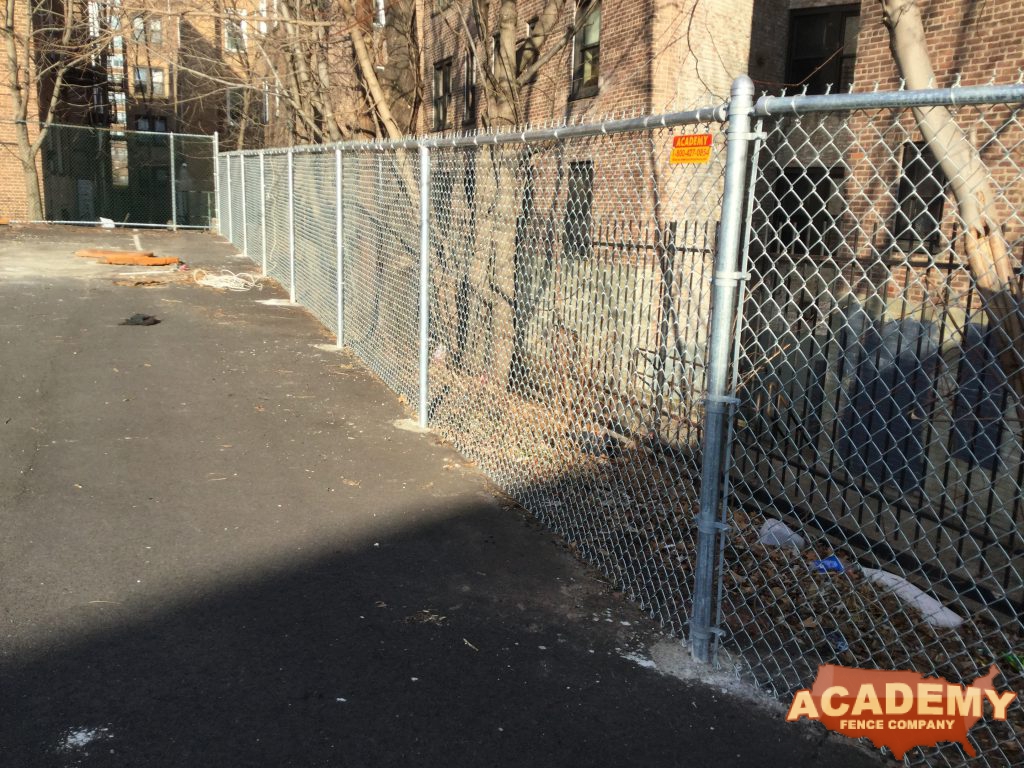 Chain Link Fence Newark NJ, Essex County, church, parking lot,