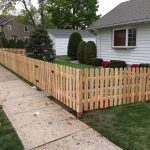 Spaced Picket Cedar Fence Installation Academy Fence Company Residential Verona Essex County New Jersey