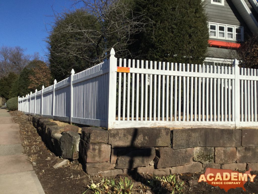 Square Spindle Cedar Wood Fence Glen Ridge NJ