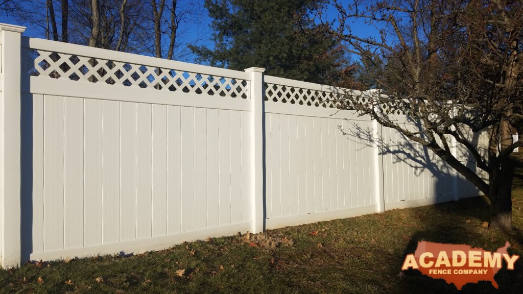 PVC Lattice Top Fence - East Hanover, Morris County, NJ