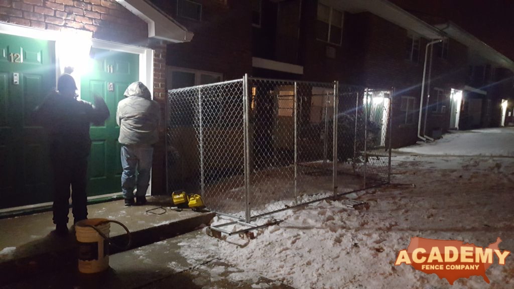 Temporary Panel Chainlink Construction