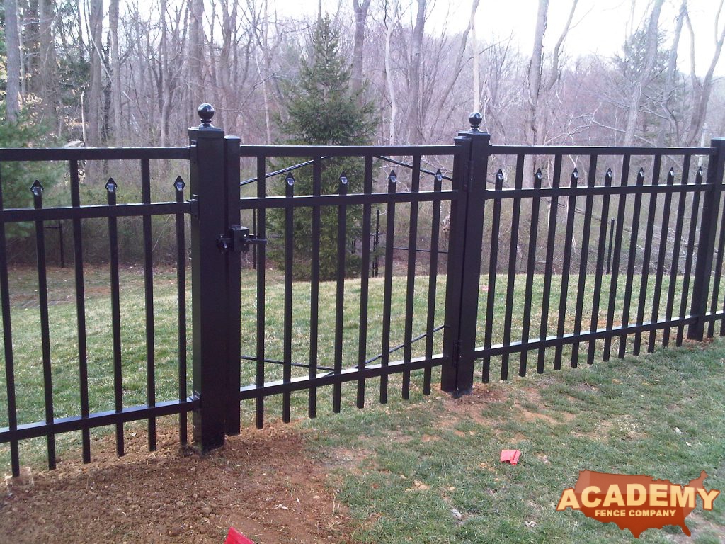 4' Black Aluminum Fence installed by Academy Fence Company in New Providence, NJ. Union County.