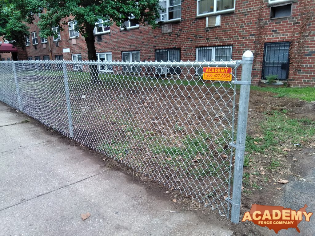 4 foot Galvanized Chainlink Fence Installed by Academy Fence Company in Harrison NJ