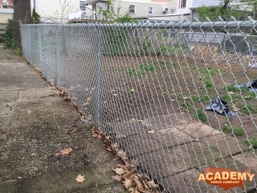 This is a chain link fence that we installed in Harrison NJ in the Spring of 2019.