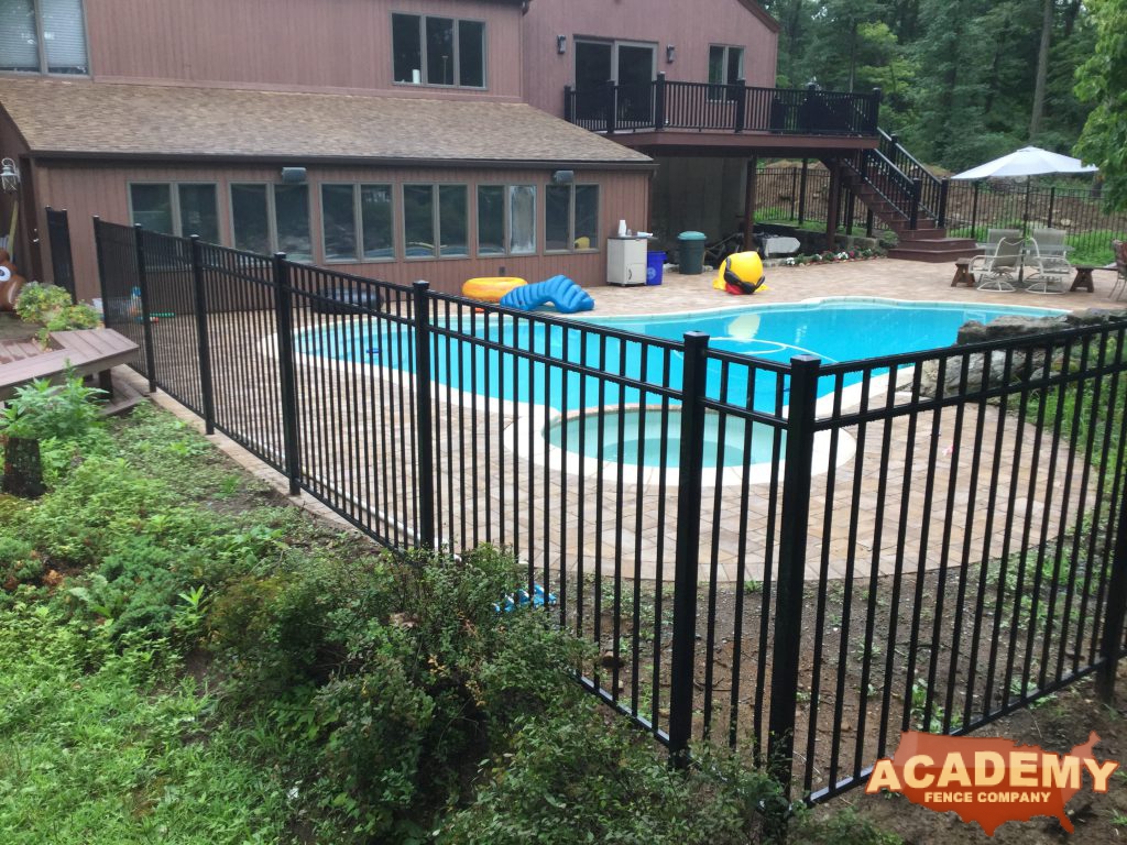 DIY aluminum Pool Code Fence material supplies contractors Academy Fence Company Installation Residential Boonton New Jersey