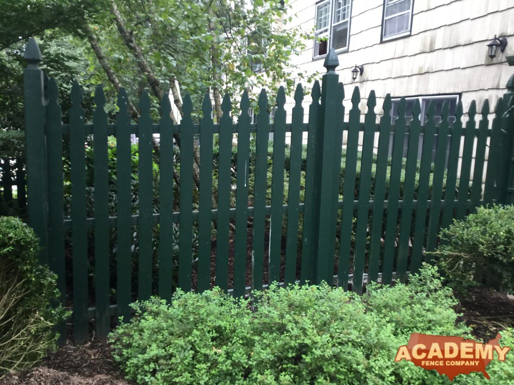 Residential Cedar Wood Fence Installation Academy Fence Company Home Improvement Mendham Morris County