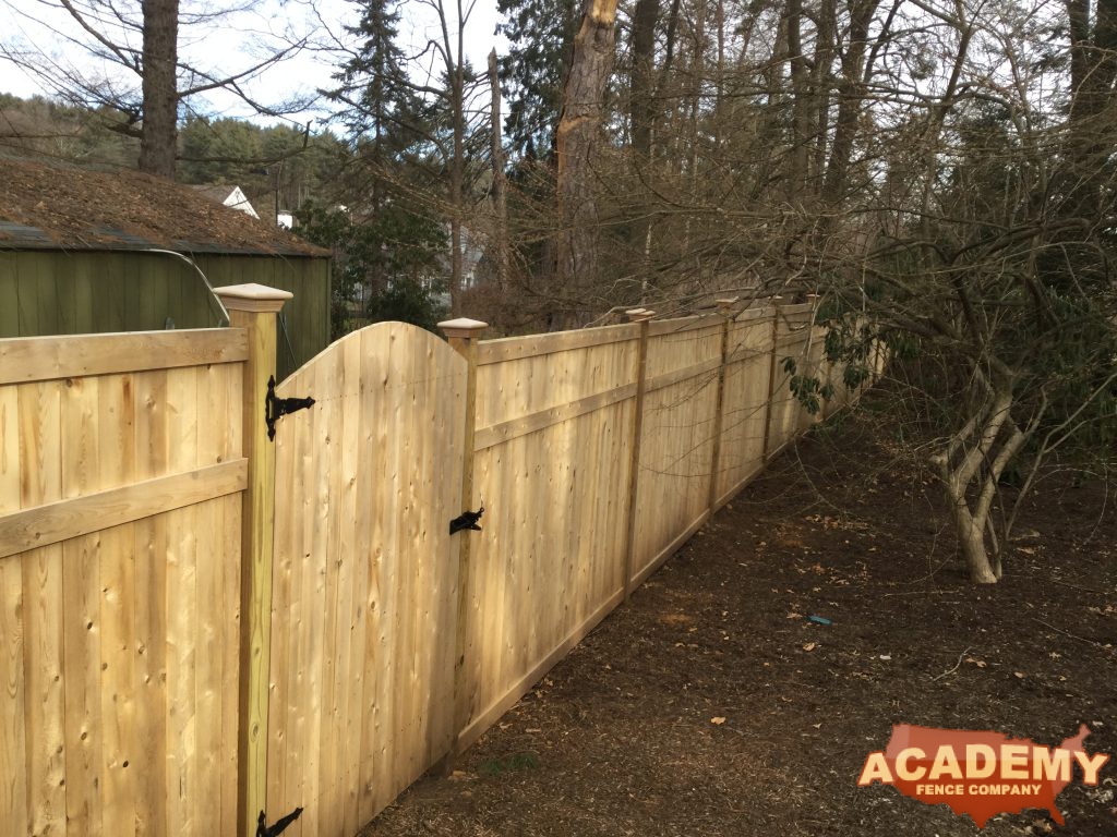 6 Foot Cedar Wood Privacy Fence installed by Academy Fence Company in Berkeley Heights, NJ - Union County