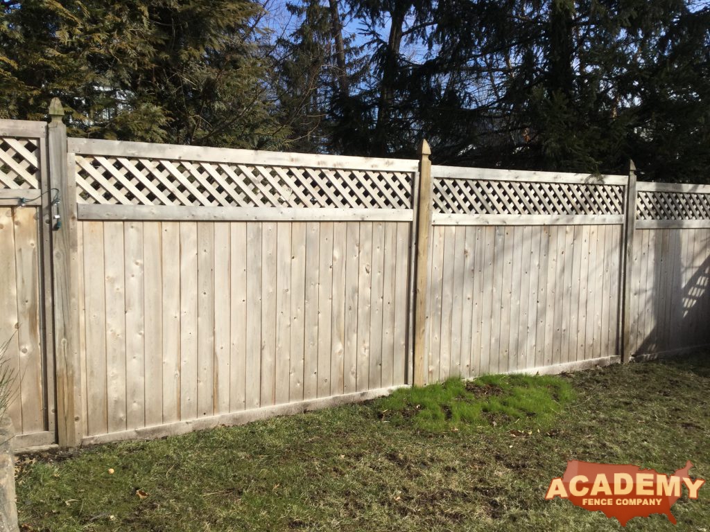 6 Foot Cedar Wood Privacy Fence installed by Academy Fence Company in Denville, NJ.