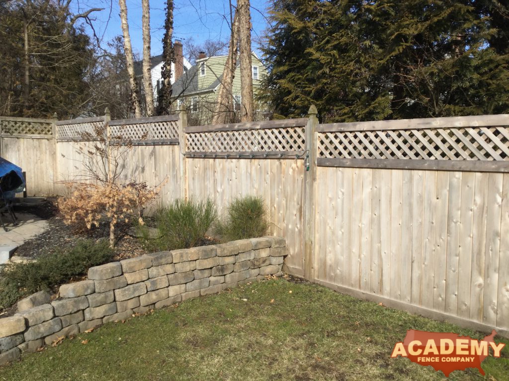 6 Foot Cedar Wood Privacy Fence installed by Academy Fence Company in East Hanover, NJ.