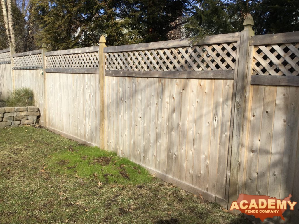 6 Foot Cedar Wood Privacy Fence installed by Academy Fence Company in Randolph, NJ.