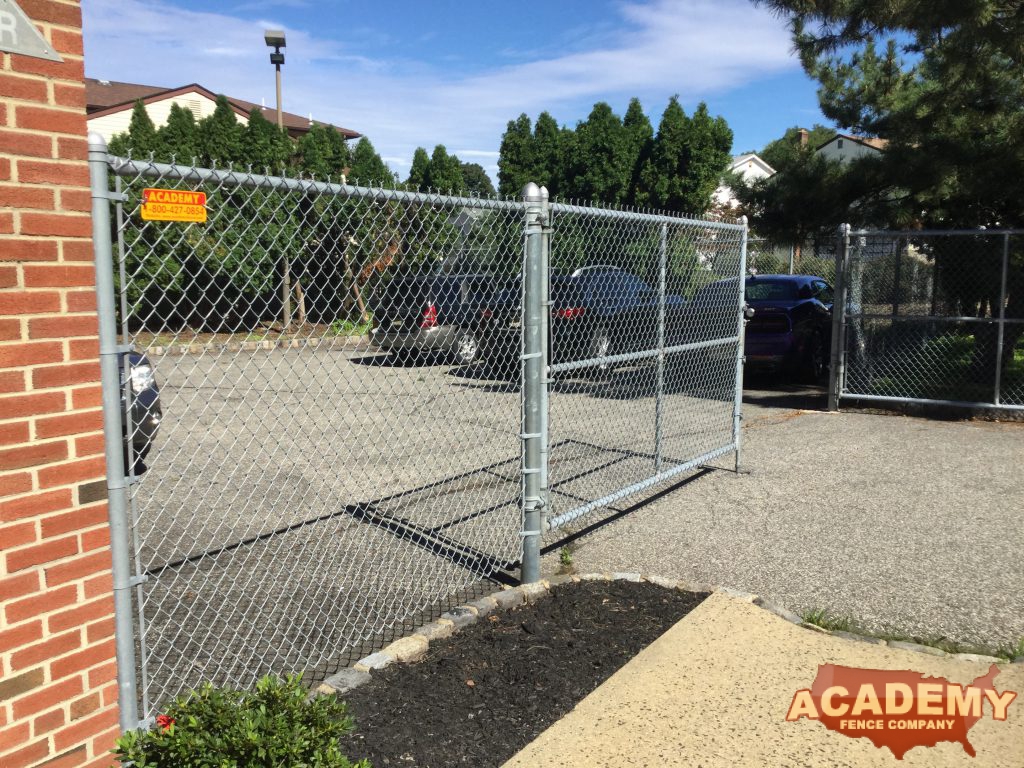 6' Commercial Chainlink Galvanized Drive Gate Security Fence Academy Fence Company Union New Jersey