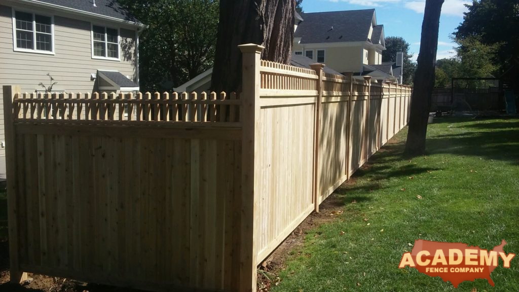 Cedar Tongue in Groove Spindle Fence