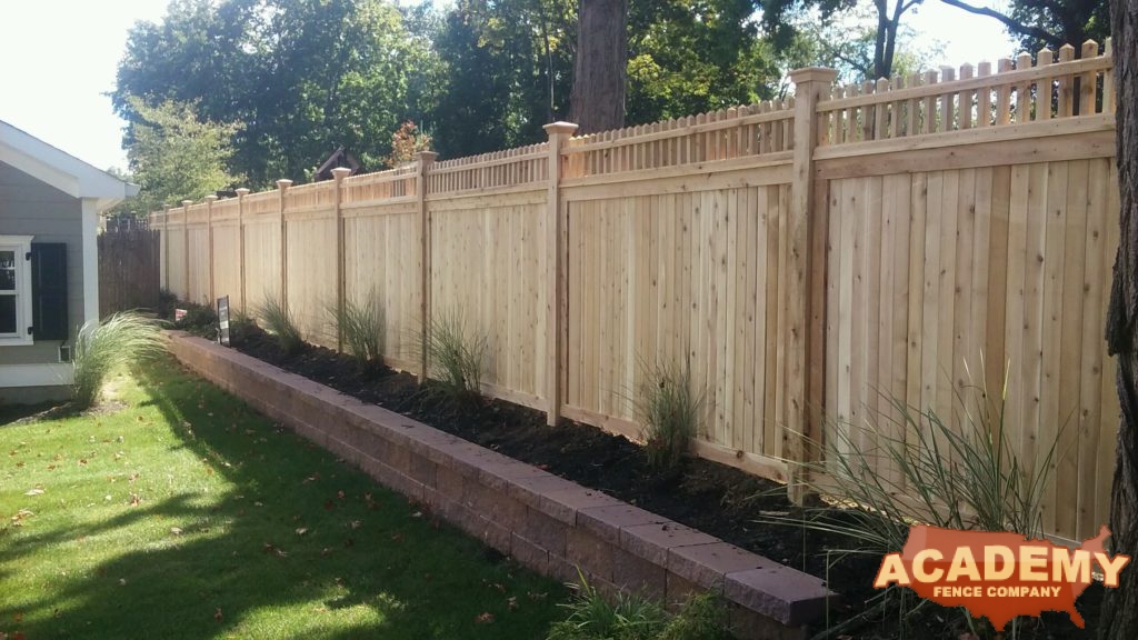 6' Tongue in Groove Spindle Cedar Wood Privacy Fence