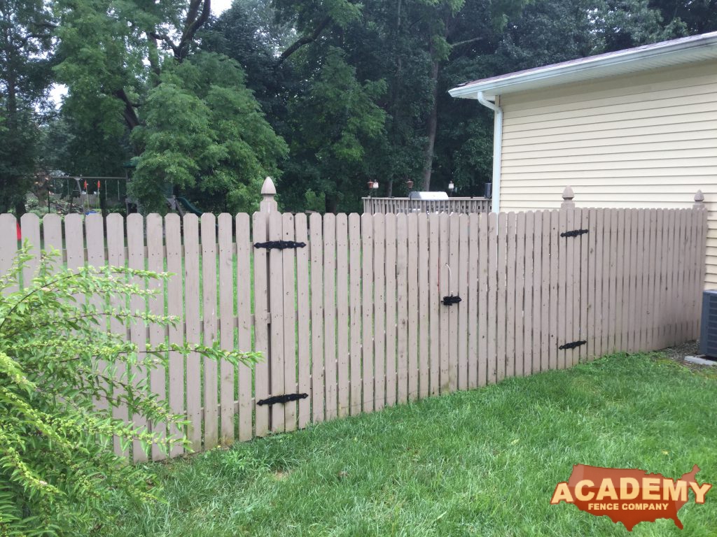 Cedar Fence Residential Spaced Picket Installation Academy Fence Company Morristown Morris County New Jersey