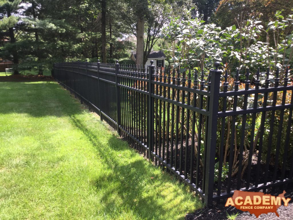 Industrial Aluminum Fence Installation Morristown Morris County New Jersey Academy Fence Company Residential