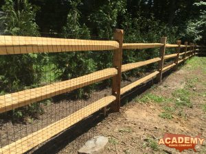 Post and Rail Fence With Welded Wire Mesh Basking Ridge NJ somerset county BERNARDS TOWNSHIP