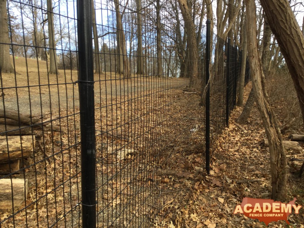 Welded Wire Deer Fence Boonton Township NJ installed by Academy Fence Company.