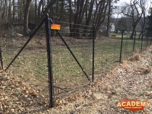 This is a typical deer fence installed by Academy Fence Company in Denville, NJ.