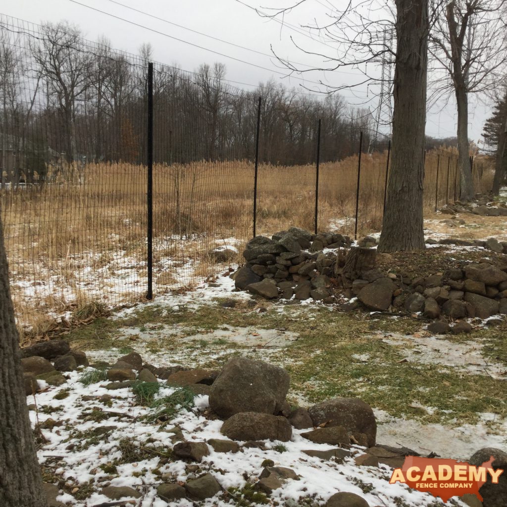 8' Welded Wire Deer Fence installed by Academy Fence Company in Morris Plains, NJ.