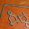 Chainlink fittings: Galvanized drop bar assembly