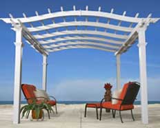 Vinyl Bellagio Pergola