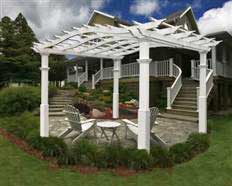 Vinyl Riveria Pergola