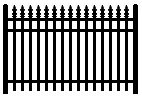 111 Industrial Style Aluminum Fence