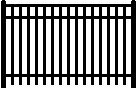 Industrial Style  Aluminum Fence