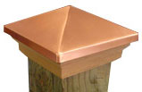 Pyramid Copper Post Cap