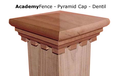 Pyramid Dentil Post Cap