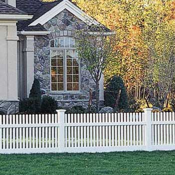 Bufftech Classic Picket Manchester Vinyl Fence