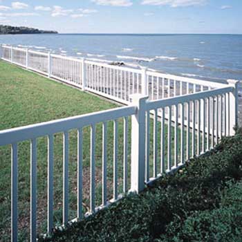 Bufftech Contemporary Victorian Picket Vinyl Fence