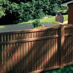 Bufftech Imperial Select Cedar Vinyl Semi-Private Fence