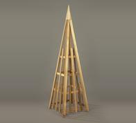 Wood Obelisk Arbor