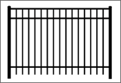 OnGuard Ornamental Aluminum Fence Residential - Starling