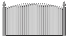 Solid Board Section-Convex-Gothic Point  